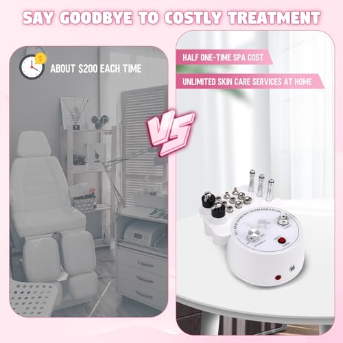 【3 IN 1 】Microdermabrasion Machine, Beauty Star Professional Diamond Dermabrasion Facial Devices at Home