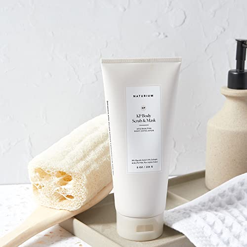 Naturium KP Body Scrub & Mask for Keratosis Pilaris, Bump Eraser Shower Scrub & Exfoliator for Skin, 8 oz