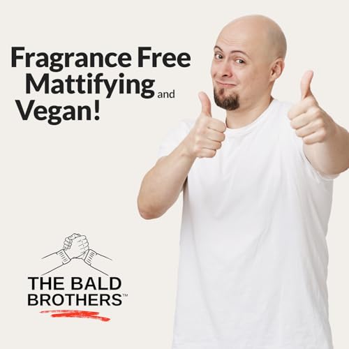 Bald Brothers Daily Bald Head Care with Apricot Seed Oil | Mattifying, vegan, no grease | Bald Boss everyday Face & Head Moisturizer | No Fragrance