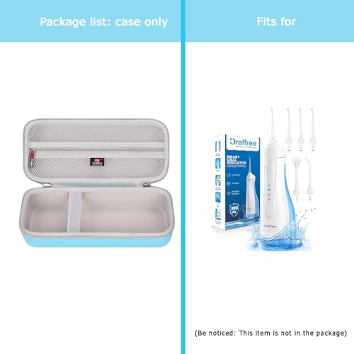 FBLFOBELI Hard Case Replacement for Nicwell/for COSLUS/for Oralfree/for Waterpik WF-02 Water Dental Flosser Cordless (Blue)