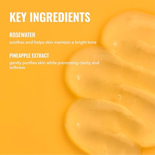 Good Molecules Hydrating Facial Cleansing Gel - Face Wash with Rosewater and Pineapple Extracts to Brighten, Cleanse, and Moisturize - Facial Cleanser, Skin Care