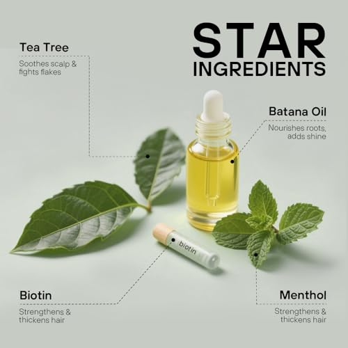 Tea Tree Scalp Scrub - 400g (14 fl.oz) 1 Bottle, Exfoliating & Moisturizing Treatment for Dry, Flaky Scalp - Deep Cleansing Hair Scrub with Natural Exfoliants & Nourishing Oils