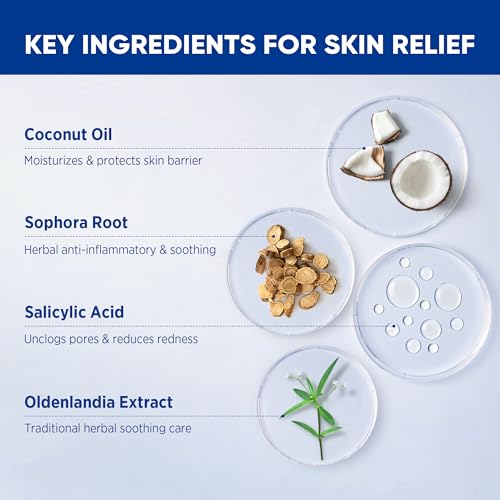 Folliculitis & Acne Treatment Cream – Salicylic Acid & Herbal Extracts for Scalp, Face, Body & Back – Soothes Irritated Skin, Redness & Itch Relief – 100g (Pack of 1)