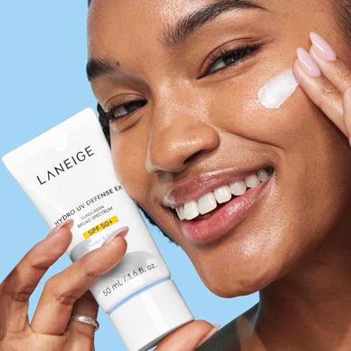 LANEIGE Hydro UV Defense Sunscreen SPF 50+ Hypoallergenic & Dermatologist-Tested Korean Broad Spectrum Sun Protection with No White Cast