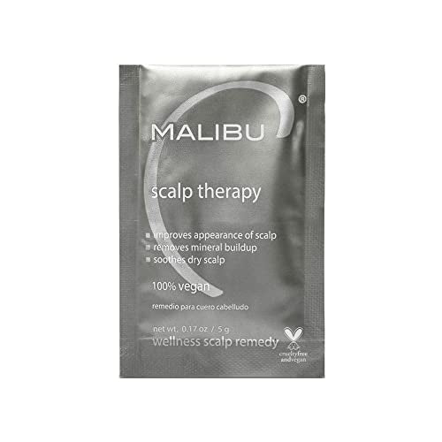Malibu C Scalp Therapy Wellness Remedy – Dry Scalp Treatment to Soothe and Moisturize Dry Skin with Vitamin C and Zinc Gluconate – Restores Manageability