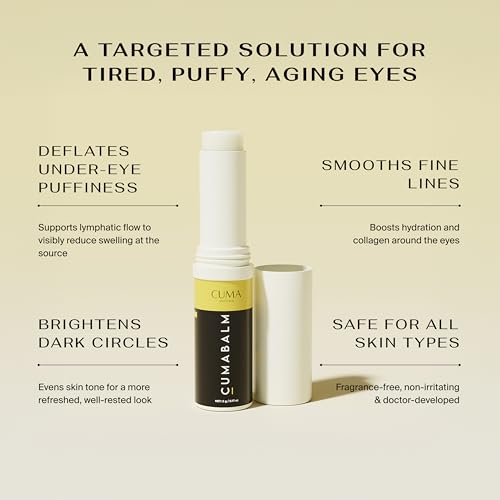 CumaBalm™ – Eye Balm with Turmeric and Retinol for Puffy Eyes & Dark Circles – Vegan