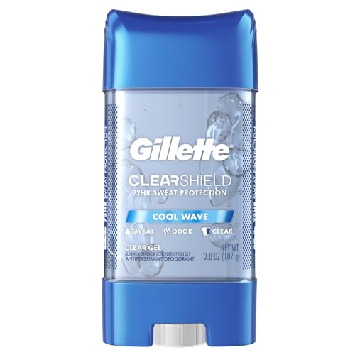 Gillette Advanced Clear Gel Antiperspirant Cool Wave 5 Pack Of 3.8 Ounce Net Wt 19 Ounce