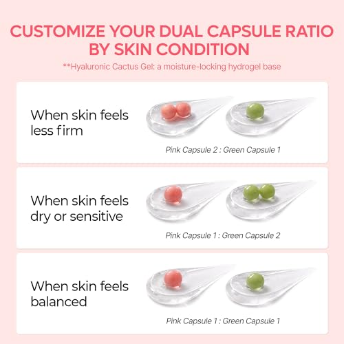 Dr.Melaxin Cactox Pore Dual Capsule Cream – Pore Minimizing Hydrating Face Cream with Cactus Extract, PDRN & Vegan Collagen for Firmness & Skin Repair