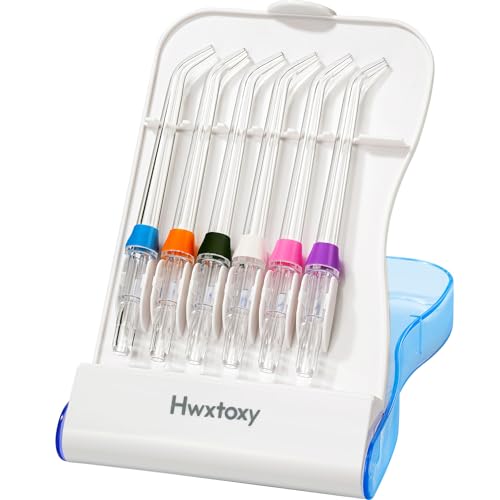 Replacement Tips for Waterpik Water Flosser Waterpik' Replacement Parts, Storage Case & AquaFlosser 6 Tips (6 Classic Jet Tips)