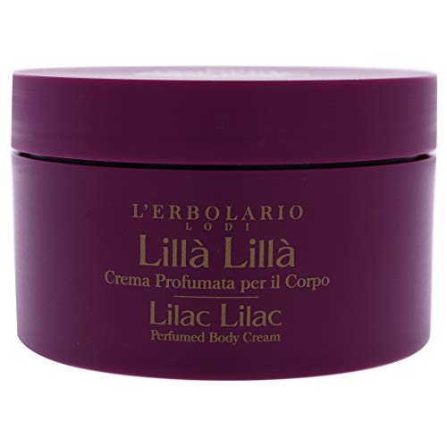 L'Erbolario Perfumed Body Cream - Moisturizing Body Butter for Women - Skin Care with Cocoa Butter for Elasticity and Firmness - Lilac Lilac - 6.7 oz