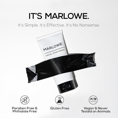 MARLOWE. No. 123 Facial Moisturizer 6 oz, Daily Face Lotion with Aloe Vera & Green Tea Extract, Hydrates, Nourishes, Restores & Soothes, Lightweight, Non-Greasy, Fresh Aloe Citron Scent