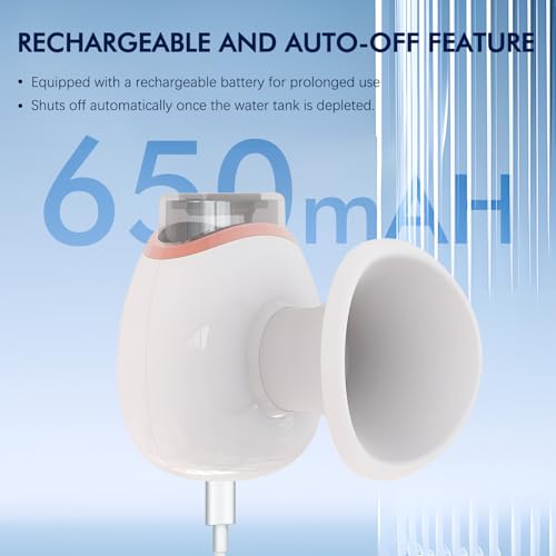 AGLOO Heated Nano Eye Mist Steam Sprayer - Portable and Rechargeable, Facial Steamer for Dry Eye Relief