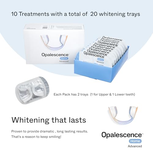 Opalescence GO Home Advanced Teeth Whitening Trays 15% (10 Treatments) Hydrogen Peroxide PF Whitening Prefilled Kit - Developed by Leaders in Professional Whitening 5822-T