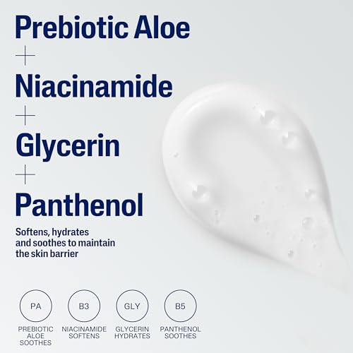 Cetaphil Cream to Foam Face Wash, Hydrating Foaming Cream Cleanser, 16 oz, For Normal to Dry, Sensitive Skin, with Soothing Prebiotic Aloe, Hypoallergenic, Fragrance Free