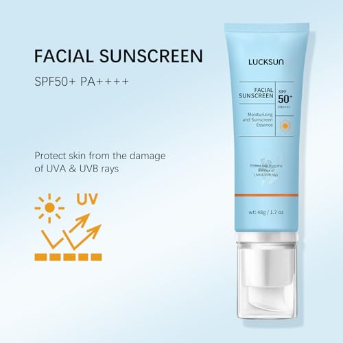 Clear Face Sunscreen SPF 50, 2 in 1 Hydrating SPF 50 Sunscreen - Free & Non-Sticky Travel Size Invisible Face Sunscreens, Broad Spectrum UVA/UVB Protection, Lightweight Hydrating for All Skin (1)