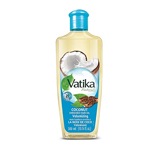 Dabur Vatika Naturals Enriched Coconut Hair Oil - Nourishing Formula for Healthy Scalp, Soft, Manageable and Silky Tresses