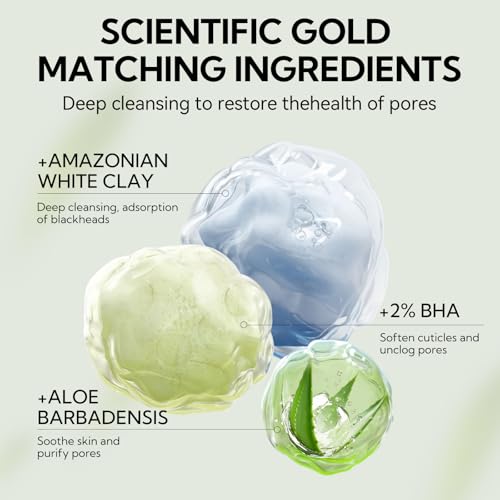 LANBENA Blackhead Remover, Nose Pore Strips for Blackheads, Black Head Remover Mask for Face, Puntos Negros, 30g+60pcs paper