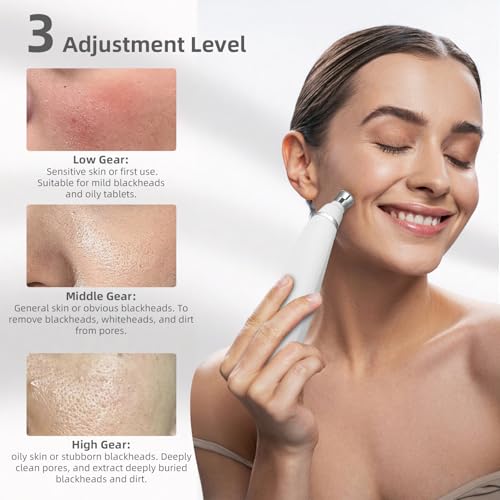 IeBilif Diamond Microdermabrasion Machine, 3 Modes Diamond Microdermabrasion Dermabrasion Machine for Blackhead Removal, Professional Portable Home Travel Microdermabrasion Device