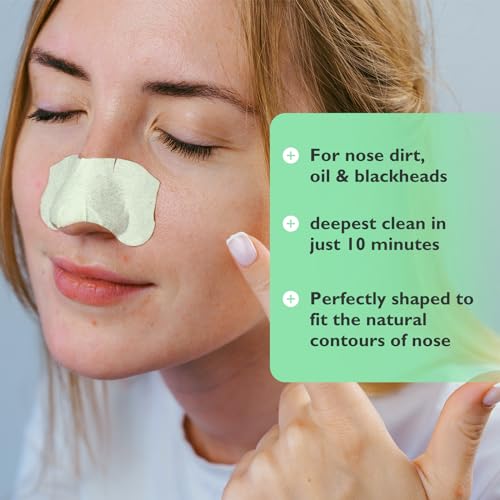 AUSLKA Blackhead Pore Strips,(70 Counts) Blackhead Remover-Deep Cleansing Nose Strips With Instant Pore Unclogging, Nose Plant Strips for Blackheads
