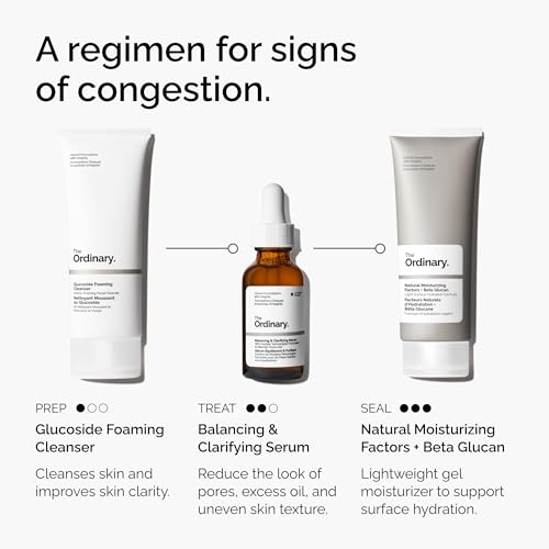 The Ordinary Balancing & Clarifying Serum, Multi-Active Solution for Oil Control and Pore Refinement, 1 Fl Oz