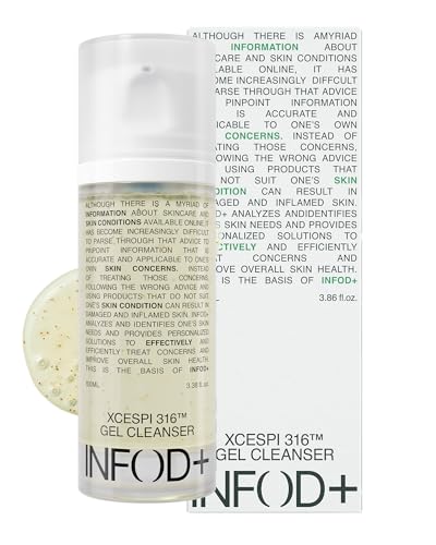 INFODPLUS XCESPI316 Gel Cleanser – Exosome & Walnut Powder Foaming Face Wash for Deep Pore Cleansing, Oil Control & Blackhead Care | Korean Cleanser for Men & Women, 100ml