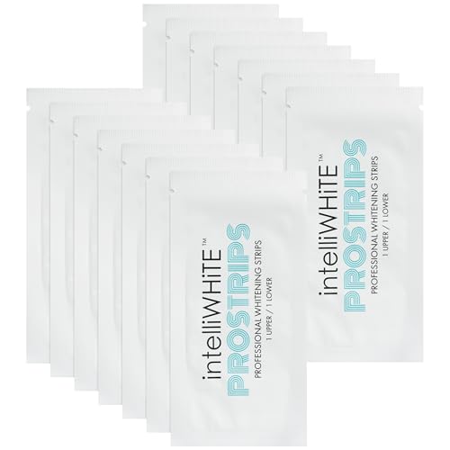 IntelliWHiTE ProStrips Teeth Whitening Strips, Whitens Up to 12 Shades, Enamel-Safe Gentle Remineralizing Formula, Dentist Formulated for Sensitive Teeth, (56pk Mint Flavor)