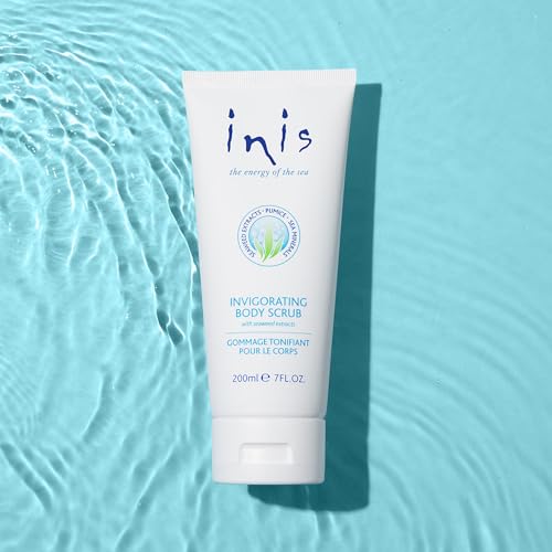 Inis the Energy of the Sea Scented Body Scrub - Exfoliating Body Scrub with Pumice and Seaweed for Soft, Smooth, Moisturized Skin - 7oz.