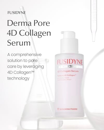 Derma Pore 4D Collagen Serum (1.69 fl. oz) Hydrating Peptide Serum for Minimizing the Appearance of Pores, Skin Firming & Radiant Skin, Makeup Prep, Korean Skincare