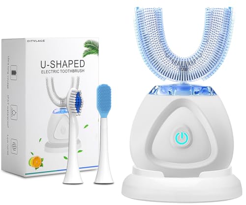 360 Ultrasonic Toothbrush, Automatic Toothbrushes Auto Sonic Tooth Brush, Teeth whitening Brush with Timer & Wireless Charging 360° Ultrasonic Electric Toothbrush for Adult