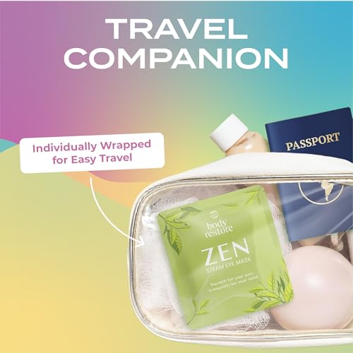 Body Restore Heated Eye Mask for Dry Eyes 5 Pack – Self Heating Warm Compress, Valentines Day Gifts for Her and Him, Birthday Gifts for Women and Men, Stye Eye Treatment, Relaxation – Variety