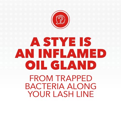 Stye Cleansing Eyelid Wipes – Individually Wrapped Face Wipes Gently Remove Oil, Dirt & Other Contaminants, 12 Count