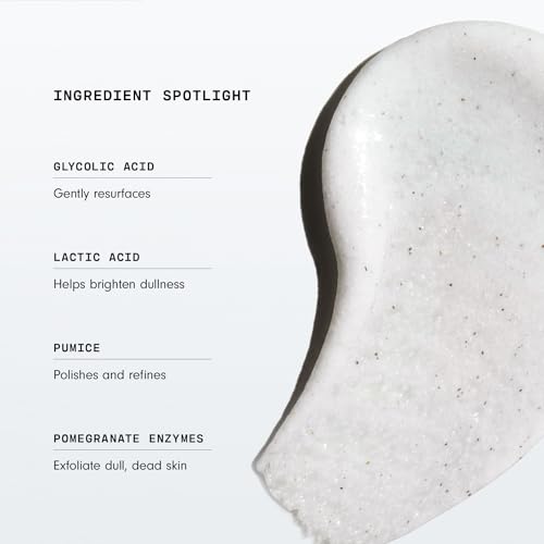 Versed Buff It Out AHA Exfoliating Body Scrub and Mask - Lactic Acid & Glycolic Acid Exfoliant - Microfine Pumice Body Exfoliator to Polish and Smooth Bumpy, Dry Skin - Vegan & Cruelty-Free (6 oz)