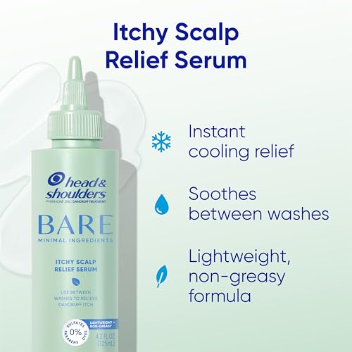 Head & Shoulders Anti-Dandruff Bare Scalp Relief Serum, 0.1% Pyrithione Zinc, for Itch Relief and Scalp Comfort, 4.2 fl oz