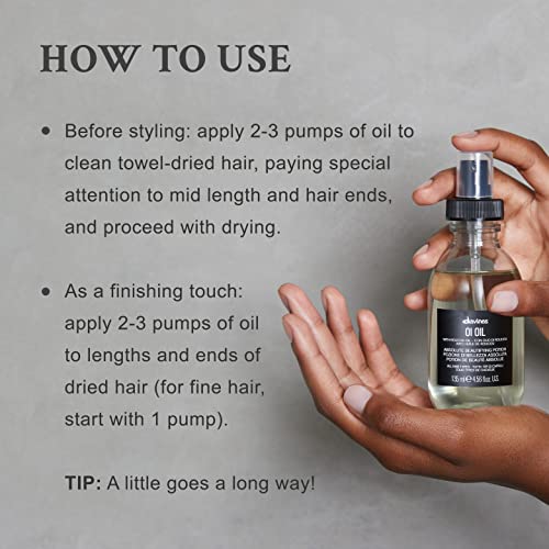 Davines OI Oil | Weightless Hair Oil Perfect for Dry Hair, Coarse & Curly Hair Types | Conrol Frizz | Soft, Shiny Hair