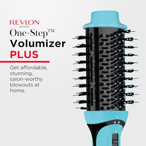 REVLON One Step Volumizer Plus Hair Dryer and Styler | More Volume, Less Damage, and More Styling Control for Easy and Fast Salon-Style Blowouts, Plus Travel Friendly (Mint)