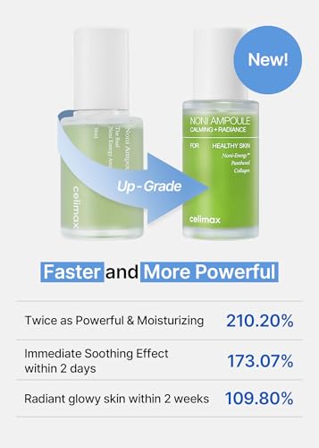 celimax Noni Energy Ampoule 30ml | with Noni Extract, Hydrating, Moisturizing & Soothing Serum for Dark Spots & Fine Lines, Anti Aging, Brightening For Face, Facial Astringent