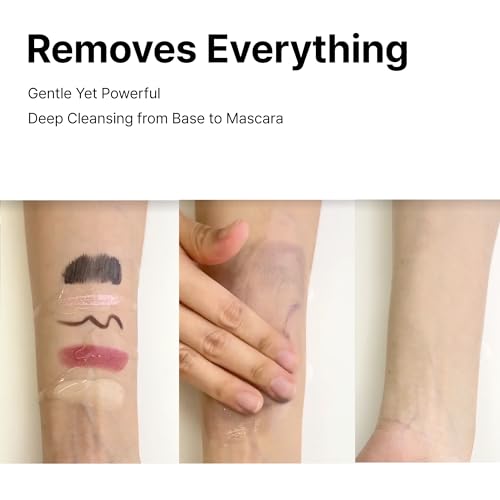 OVERLAPS Pink Desert Ectoin Cleansing Oil | Lightweight Oil Cleanser for Face, Waterproof Makeup Remover, Pore Sweeping Korean Skin Care for Oily & Sensitive Skin, 6.76 fl oz