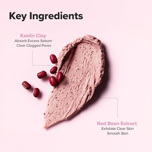 Beauty of Joseon Red Bean Pore Refreshing Mask Mud Cream Hydrating Wash Off Pack, Pore Cleansing Exfoliator, Korean Skin Care for Men and Women 140ml, 4.73 fl.oz