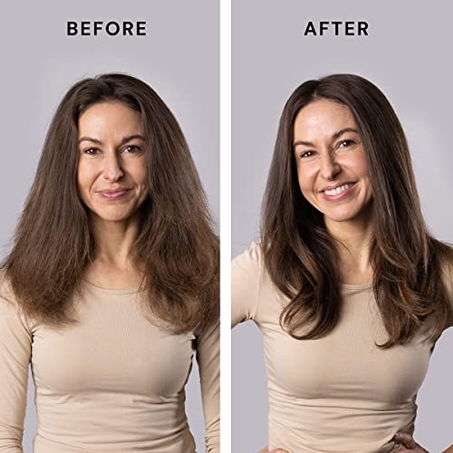 L'ANGE HAIR Le Volume 2-in-1 Titanium Blow Dryer Brush | Hot Air Brush for Hair Drying & Styling | Ionic Oval Barrel for Smooth, Frizz-Free Volume | (Black – 60mm)