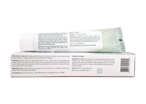 Sorion Cream - Herbal Moisturizer for Dry Skin, Itchy and Flaky Skin with Coconut Oil, Neem, Turmeric and Pala Indigo Skincare Body Cream