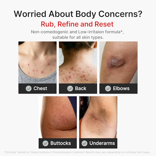 medicube Body Peel Shot with Turmeric | Gentle Body Exfoliating Serum with BHA, LHA & PHA for Dead Skin Cells, Uneven Looking Skin & Excess Sebum | 9.46 fl.oz