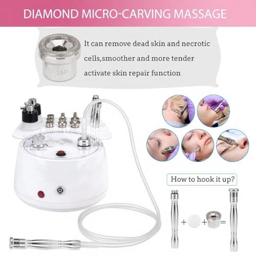 【3 IN 1 】Microdermabrasion Machine, Beauty Star Professional Diamond Dermabrasion Facial Devices at Home