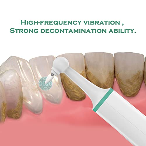 Electric Tooth Polisher, Household Electric Dental Calculus Remover with 8 Replacement Heads & 3 Adjustable Modes, Plaque Remover for Teeth, Teeth Cleaner Tools