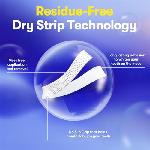 MySmile Teeth Whitening Strips, Hydroxyapatite-Infuse White Strips, Non-Sensitive Tooth Whitener with Soothing Natural Ingredients, Enamel-Safe, Residue-Free, Non-Slip (28 Count)