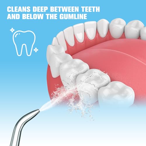 Replacement Tips for Waterpik Water Flosser,Replacement Classic Jet Tips Compatible with Waterpik Oral Irrigator,Replacement Brush Heads for Waterpik,8 Pcs Replacement Parts for Waterpik