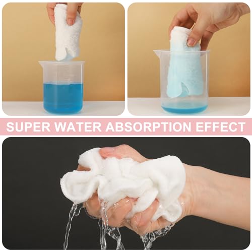 Face Steaming Towel, 4 Pack Reusable Face Towel Cold Hot Compress Facial Steamer Moisturizing Beauty Skin Care Spa Towels for Women Girls Skin Face Care Beauty Salons