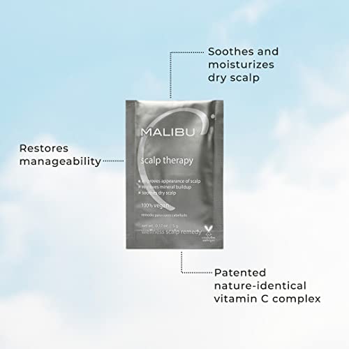 Malibu C Scalp Therapy Wellness Remedy – Dry Scalp Treatment to Soothe and Moisturize Dry Skin with Vitamin C and Zinc Gluconate – Restores Manageability