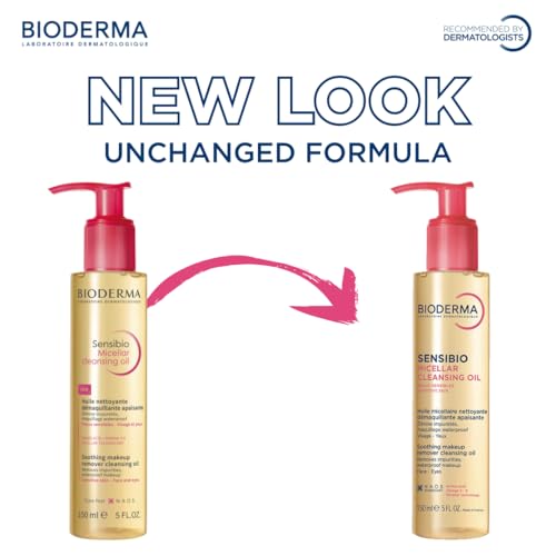 Bioderma Sensibio Micellar Cleansing Oil, 1st Ecobiological Micellar Formula Gentle Face Cleanser That Deeply Cleanses