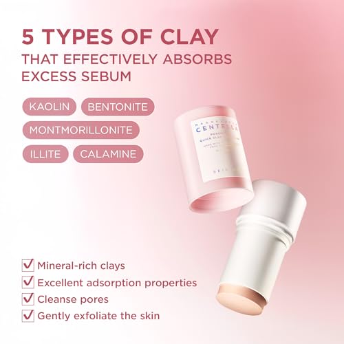 SKIN1004 Poremizing Quick Clay Stick Mask 0.95oz, 27g, Korean Face Treatment for Pore Minimizing, Pink Clay Mask with Himalayan Pink Salt & Madagascar Centella for Skin Softness, Korean Skin Care