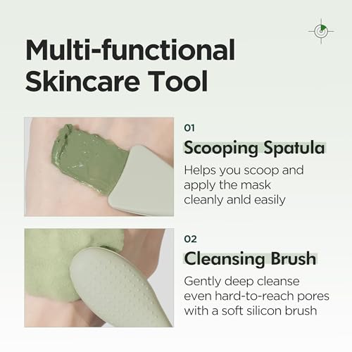 P.CALM Dual Pore Cleansing Brush for Blackheads Removal & Face Scrubber, Gentle Exfoliation. Deep Pore Cleaning Massager